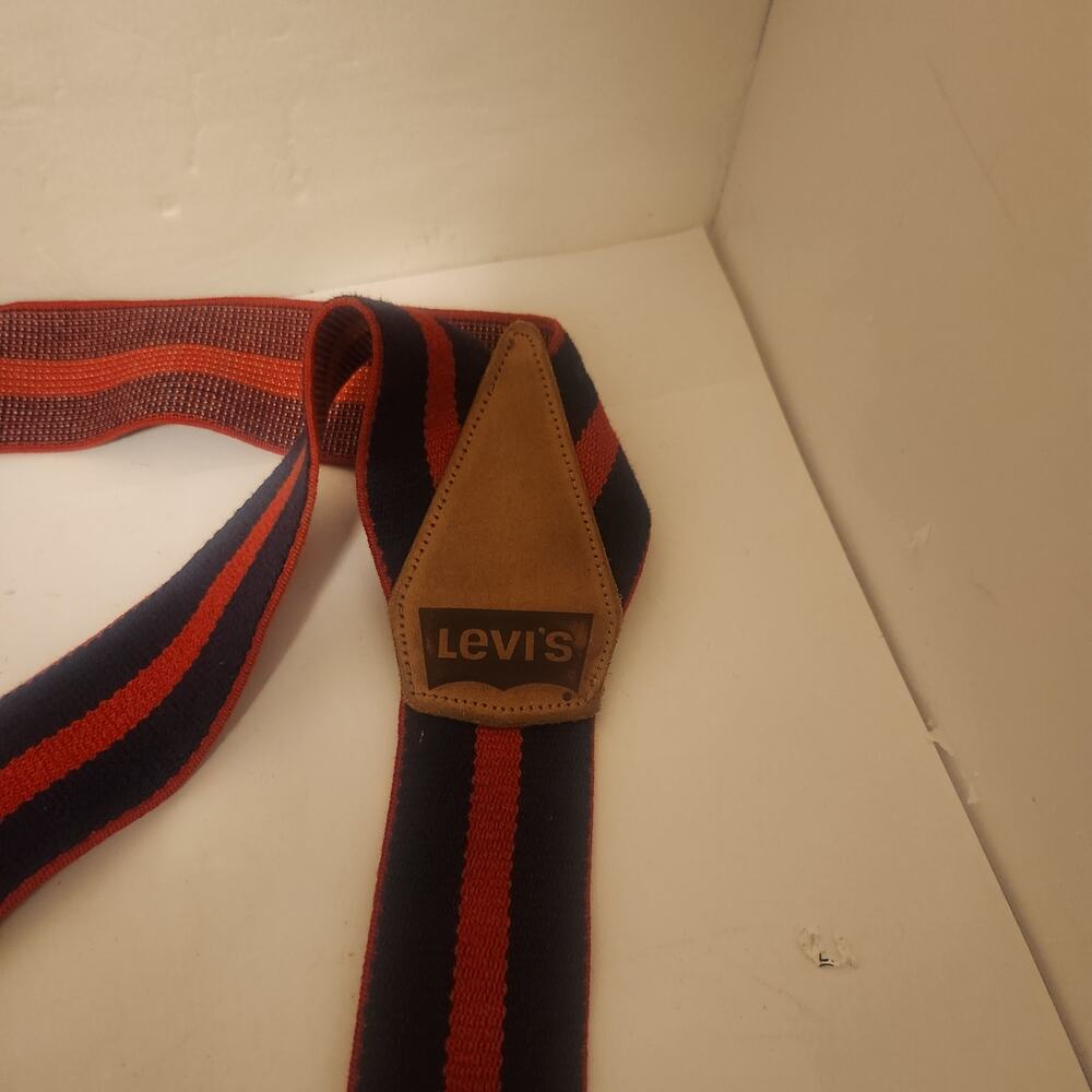 Vintage Levi"S Suspenders Elastic And Leather